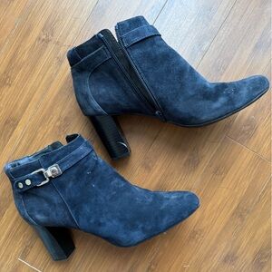 Alfani Navy Suede Ankle Boots